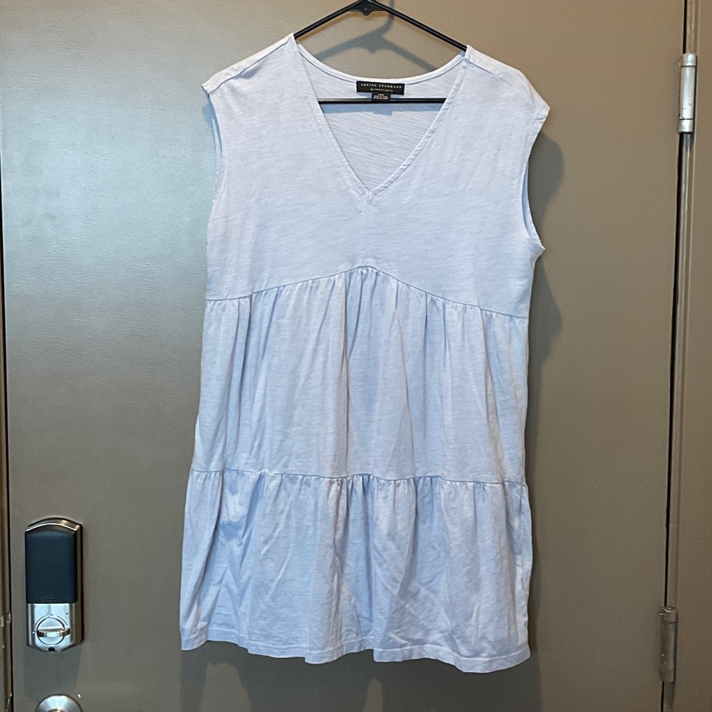 Social Standard by Sanctuary Women Sleeveless Baby Blue Mini Dress Size M